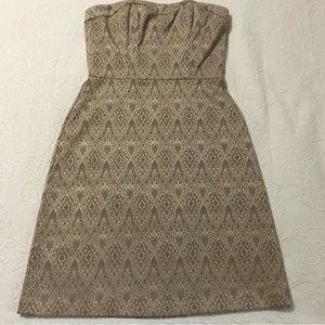 White House Black Market Dress Damask Fabric Fully Lined Size 6
